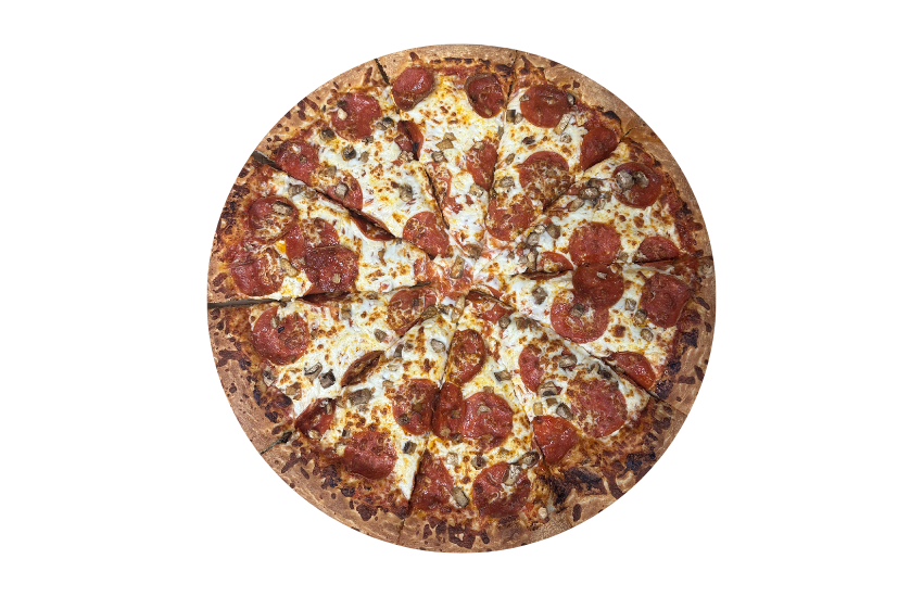 Pepperoni Mushroom – Jealous Signature Pizzas at Jealous Pizza N Donair, Armstrong BC
