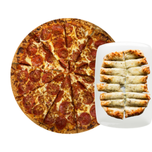 #7 Large 2 Topper +Cheesy Bread – Deals at Jealous Pizza N Donair, Armstrong BC