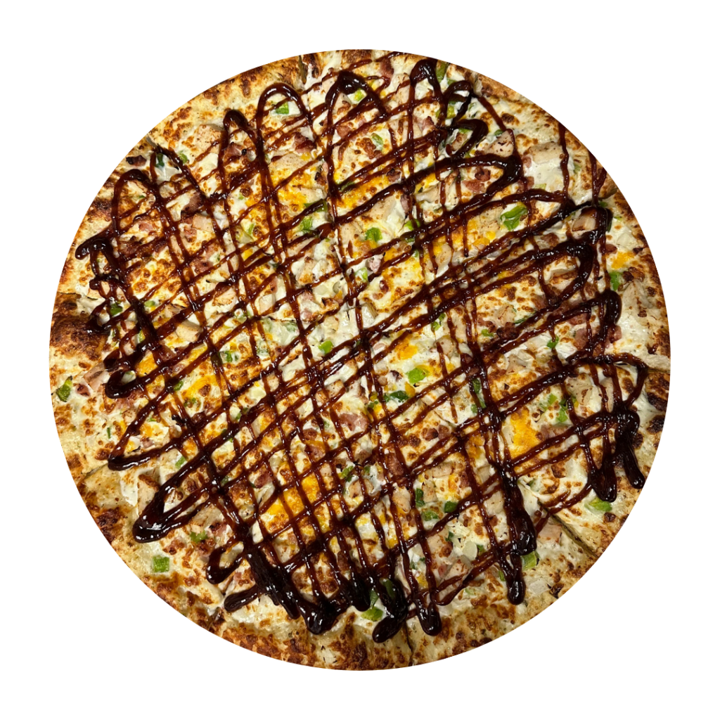 BBQ Chicken Bacon – Jealous Signature Pizzas at Jealous Pizza N Donair, Armstrong BC