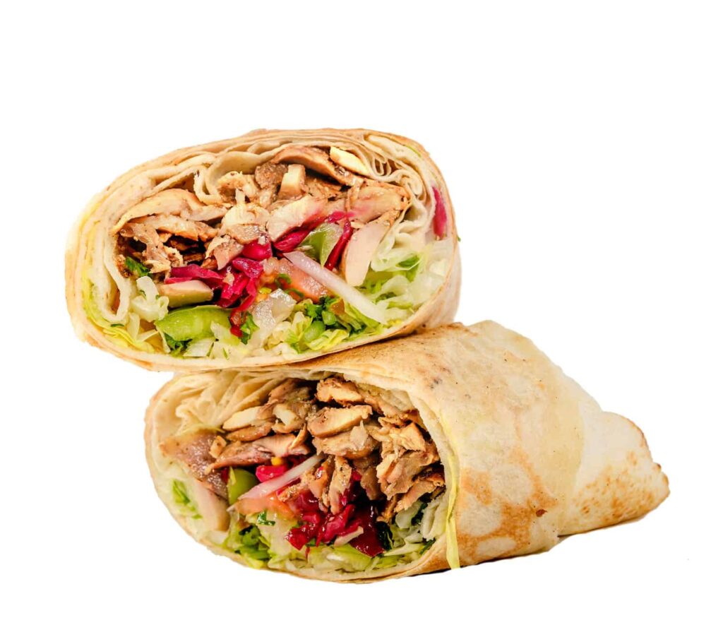Butter Chicken Wrap – Signature Donairs at Jealous Pizza N Donair, Armstrong BC