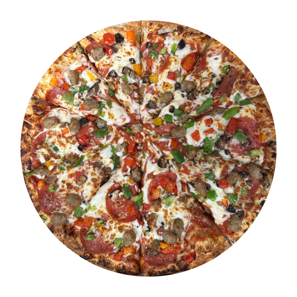 Deluxe Pizza – Jealous Signature Pizzas at Jealous Pizza N Donair, Armstrong BC