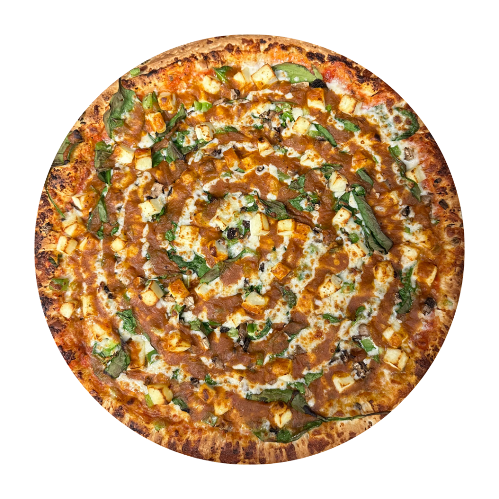 Haryali Chilli Paneer – Vegetarian Pizzas at Jealous Pizza N Donair, Armstrong BC