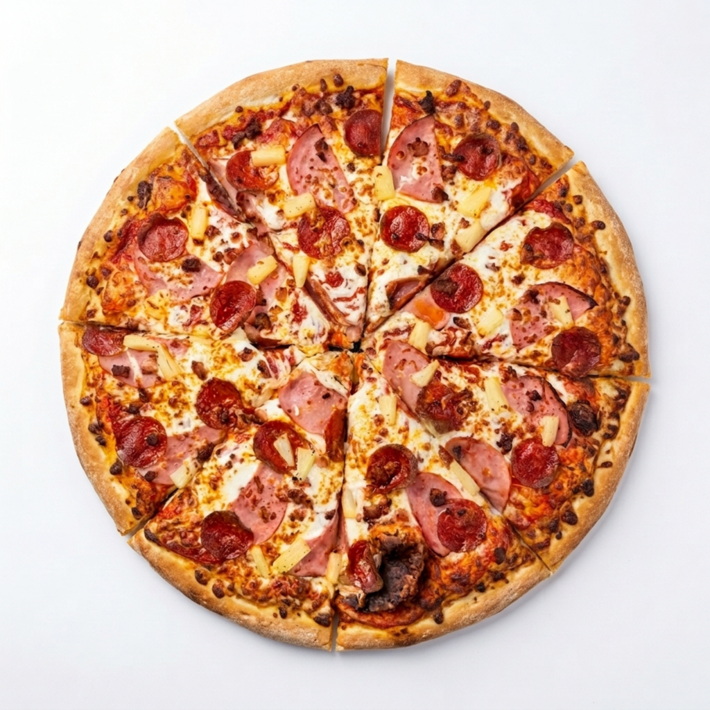 Hawaiian Deluxe – Gourmet Pizzas at Jealous Pizza N Donair, Armstrong BC