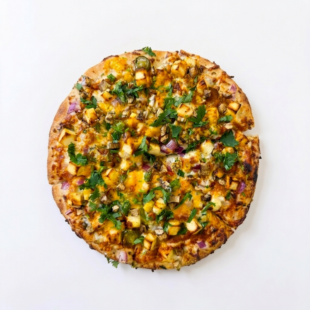 Achaari Paneer Pizza – Gourmet Pizzas at Jealous Pizza N Donair, Armstrong BC