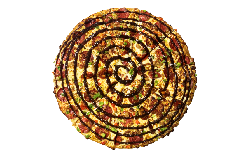 Bbq Deluxe Meatzaa – Gourmet Pizzas at Jealous Pizza N Donair, Armstrong BC