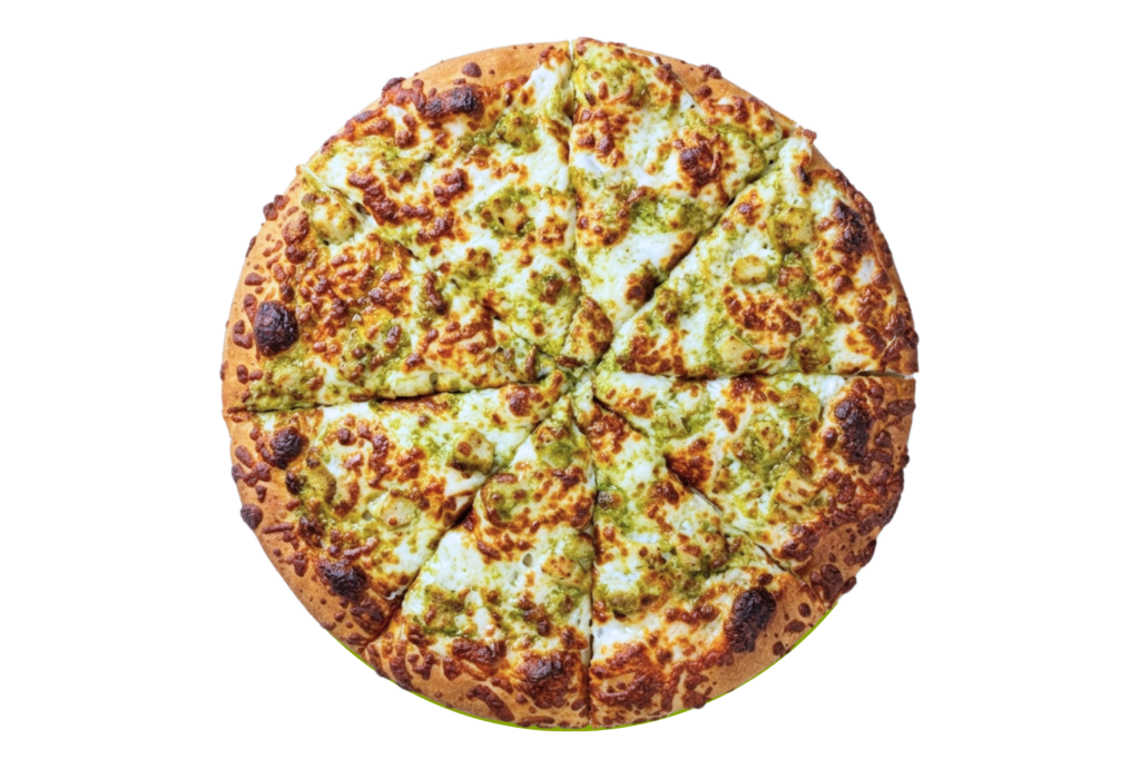 Pesto Chicken – Gourmet Pizzas at Jealous Pizza N Donair, Armstrong BC