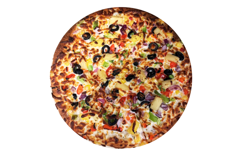 Supreme Veggie – Vegetarian Pizzas at Jealous Pizza N Donair, Armstrong BC