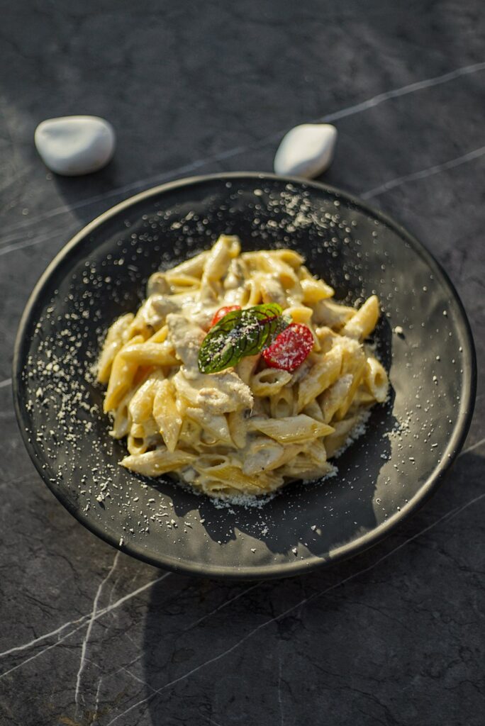 Veggie Alfredo Pasta – Pastas at Jealous Pizza N Donair, Armstrong BC